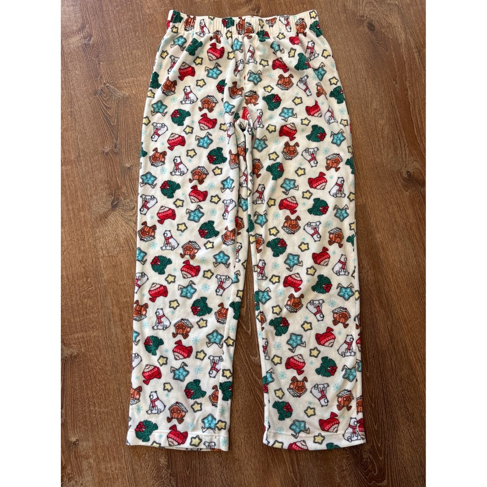 Men's wonder shop fleece Christmas holiday pajama pants Medium